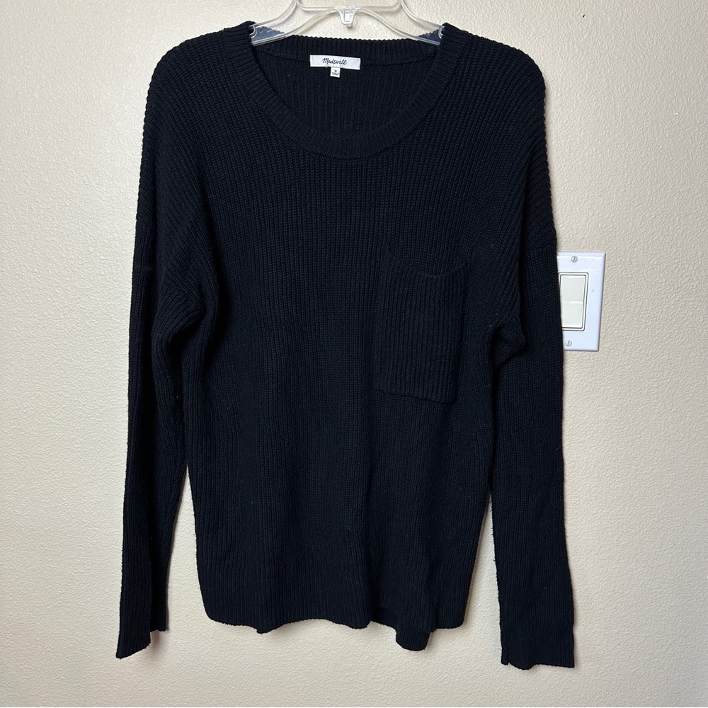 Madewell 1 Pocket Sweater Black | Size M